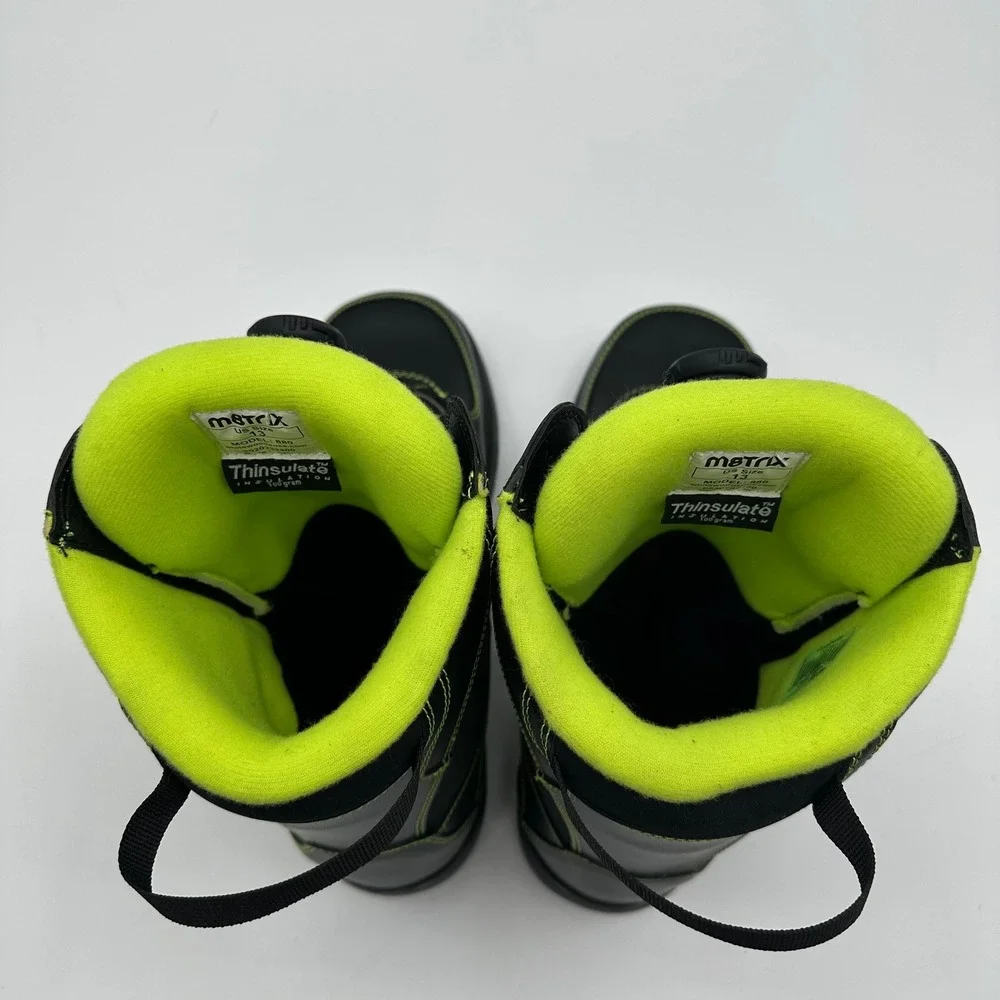 Whitewoods Matrix 880 Snowboard Boots Mens 13 Black Neon MOZ‎ Dial Thinsulate